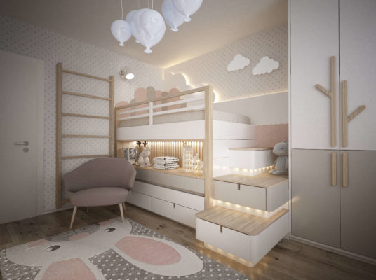 Návrh interiéru detská izba
